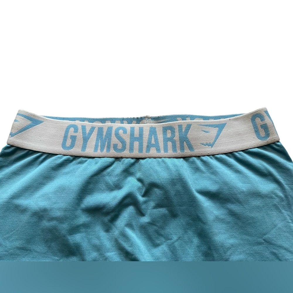 Gymshark Light Blue Leggings Women’s Small Elastic Logo Waistband - Picture 4 of 5